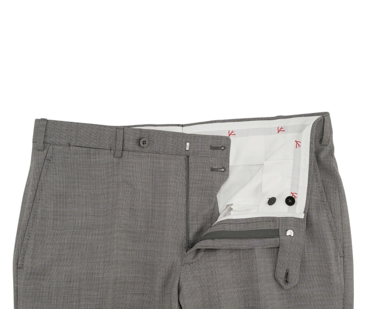 $6850 ISAIA NAPOLI "Capri" Gray Suit Hand-Sewn Fine Wool Grisaglia