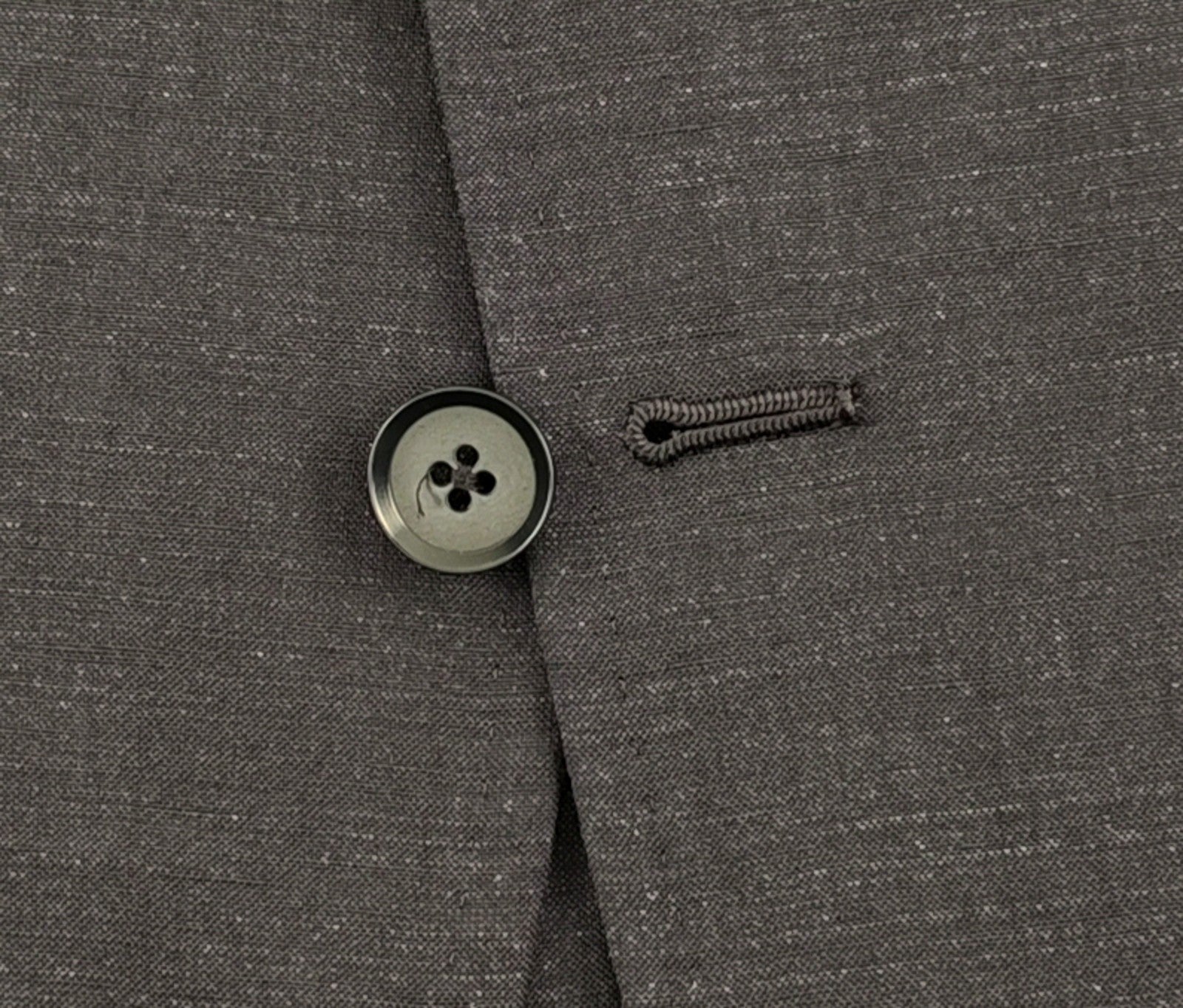 $6200 ISAIA NAPOLI Dark Gray Hand-Sewn Suit Wool Linen 40 US / 50 EU 7R