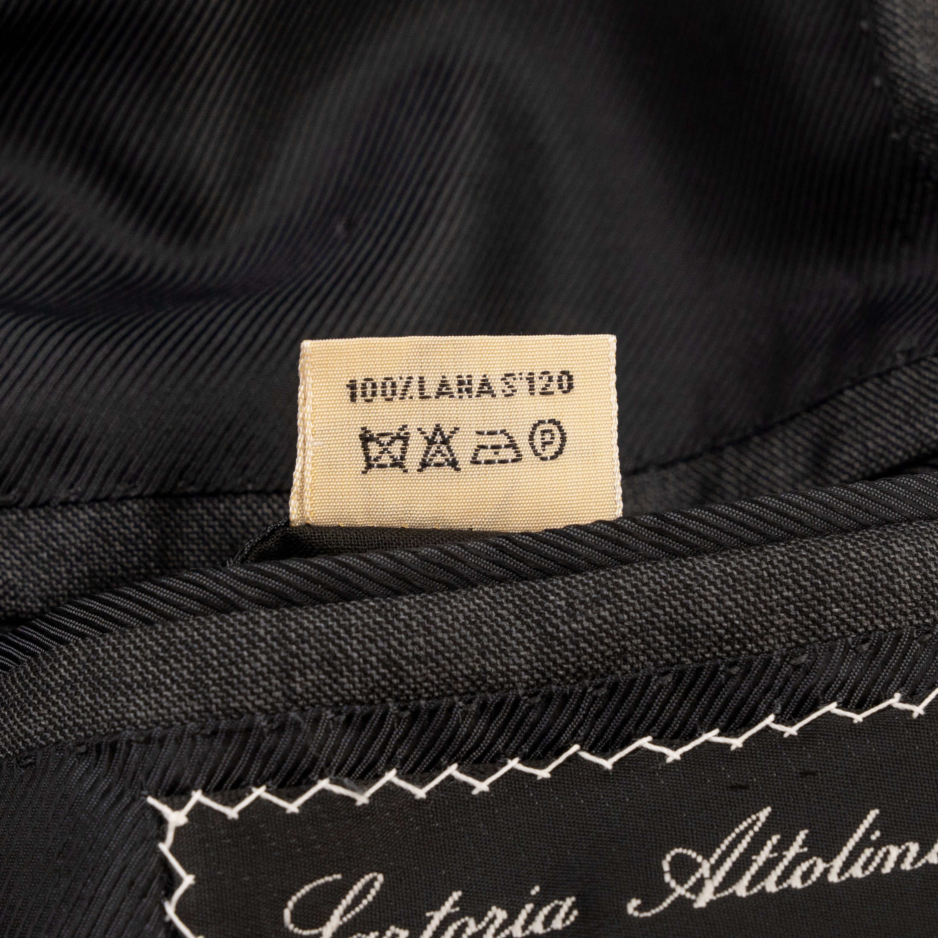 CESARE ATTOLINI NAPOLI Total Hand-Sewn Suit Gray Wool 120's 42 US / 52 IT