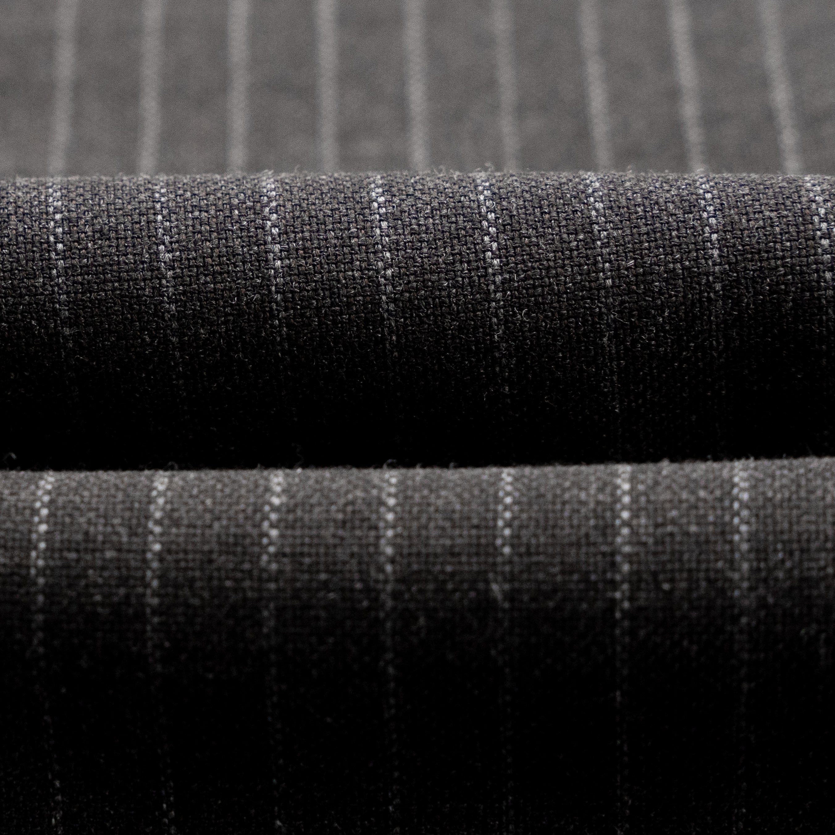 CESARE ATTOLINI NAPOLI 3/2 Roll Suit Gray Wool 100's Pinstripe 40 US / 50 IT