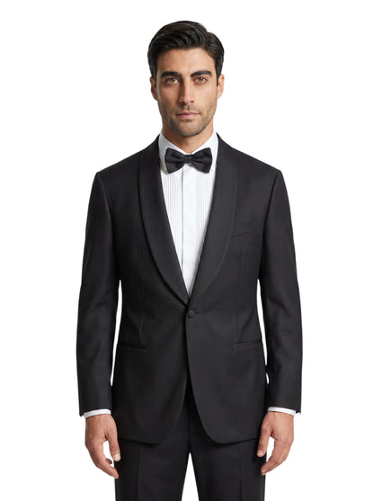 ISAIA "Aquaspider" Tuxedo Smoking Nero Lana 160's 48 US / 58 EU 7R