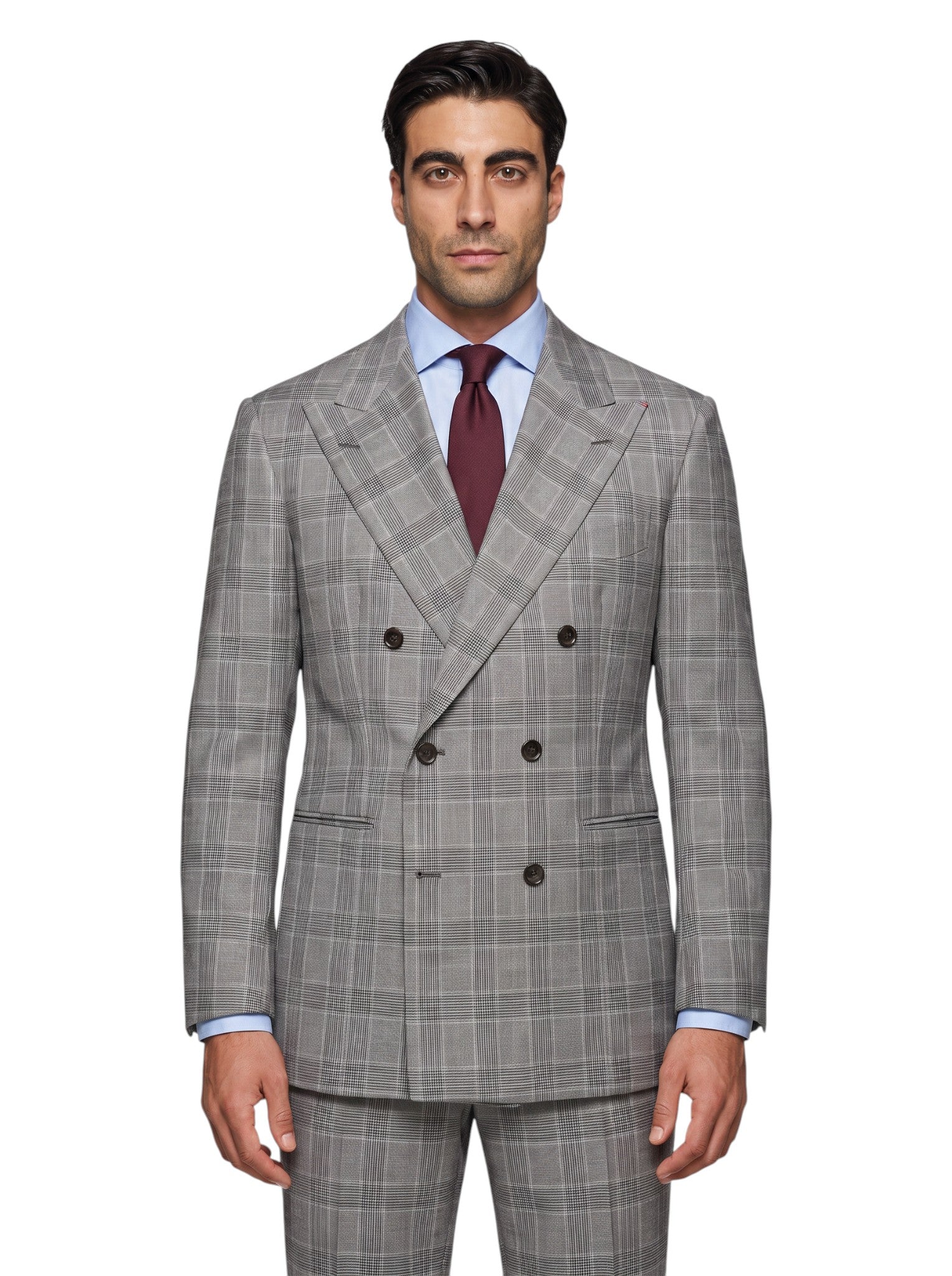 Sartoria DALCUORE NAPOLI Total Hand-Sewn Suit Fine Wool - Silk Gray 40 US 50 EU
