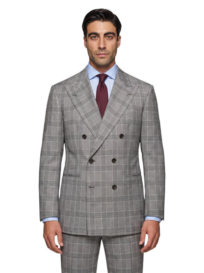 Sartoria DALCUORE NAPOLI Total Hand-Sewn Suit Fine Wool - Silk Gray 40 US 50 EU