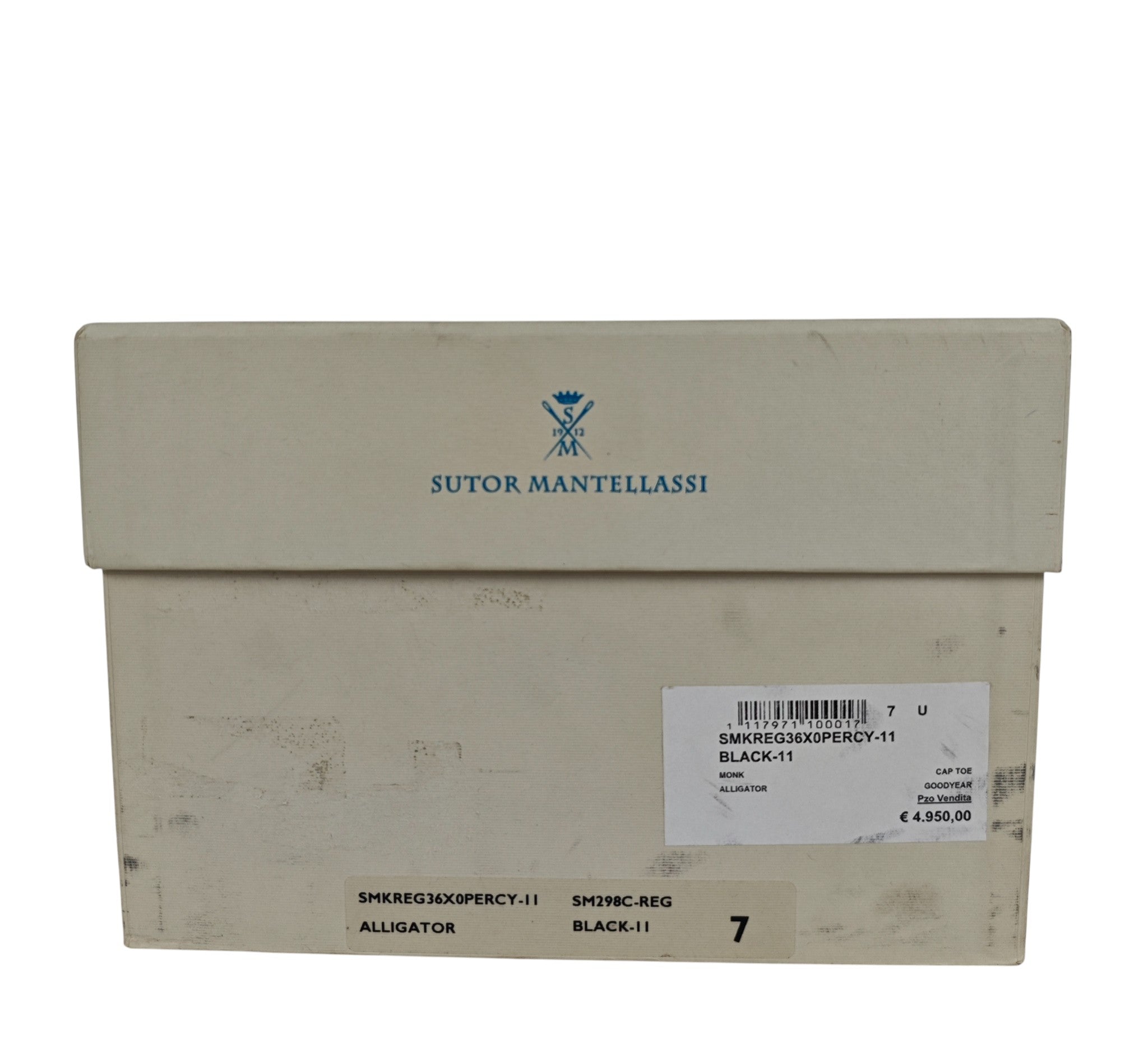 SUTOR MANTELLASSI Black Goodyear Double Monk Shoes Alligator