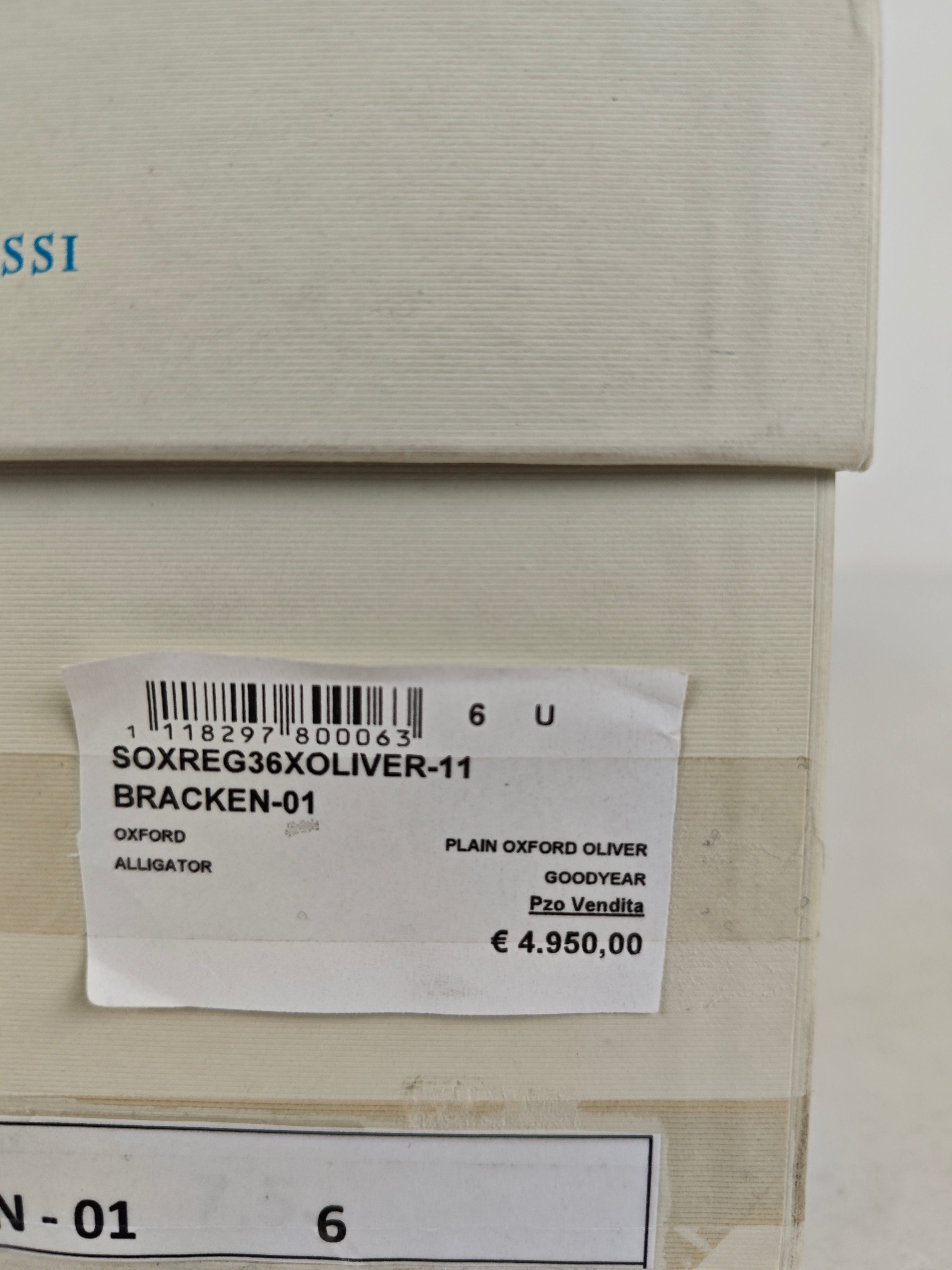 SUTOR MANTELLASSI Brown Goodyear Oxford Shoes 100% Alligator