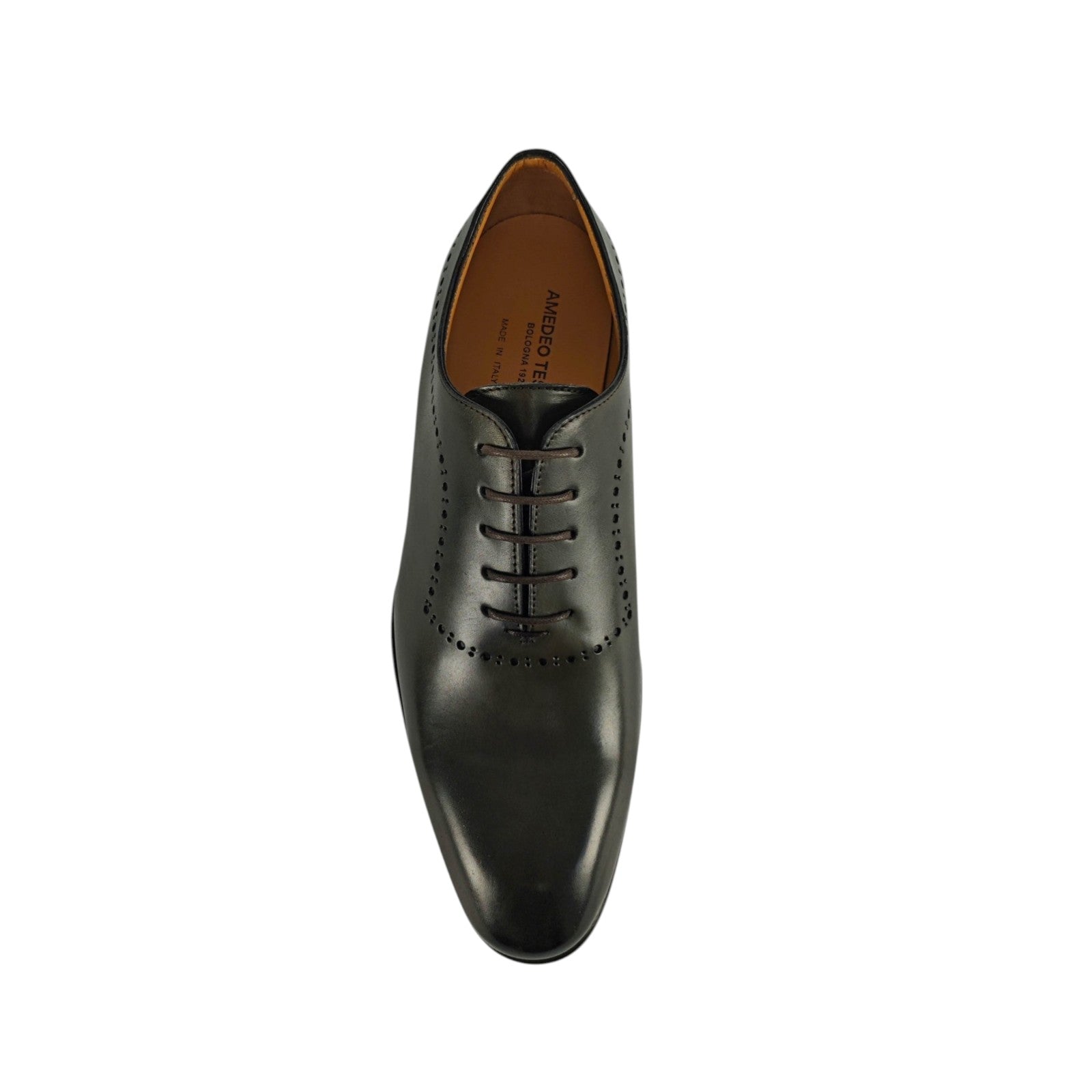 TESTONI 1929 Scarpe Oxford Antique Lux Calf Forest 8 UK / 9 US / 42 IT