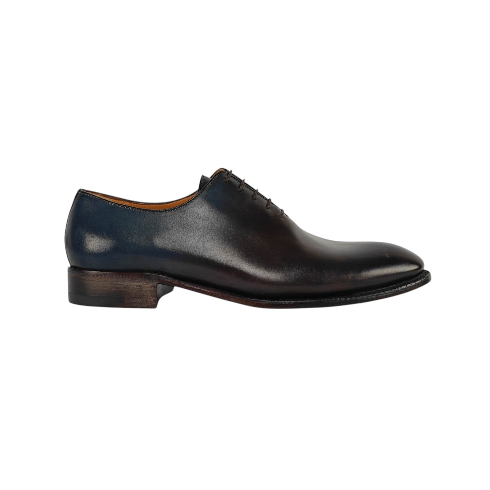 TESTONI "Piuma" Oxford Shoes Top Calf Sfumato Indaco/Sigaro 8 UK 9 US 42 IT 
