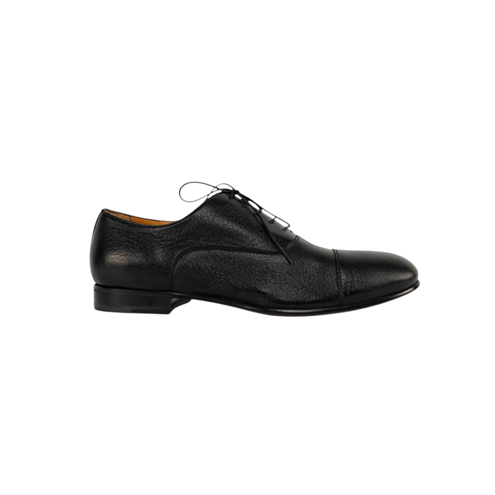TESTONI 1929 "Portonovo" Oxford Shoes Deerskin Black 8 UK / 9 US / 42 IT