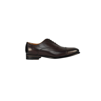 TESTONI 1929 Oxford Shoes Perforated Antique Calf Cigar 8 UK / 9 US / 42 IT