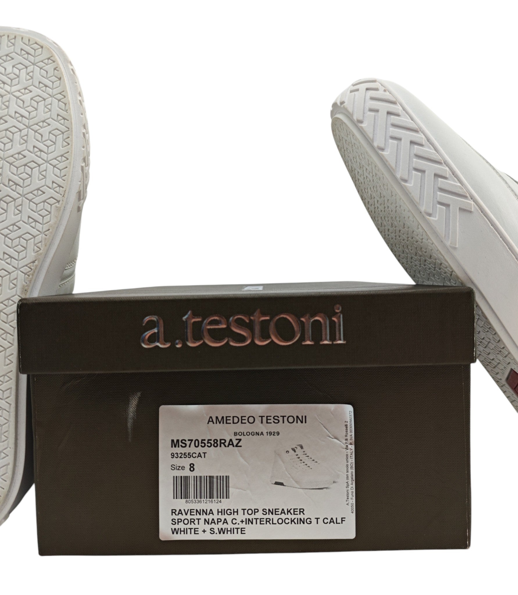 TESTONI Ravenna High Top Sneaker in pelle Nappa 8 UK / 9 US / 42 IT