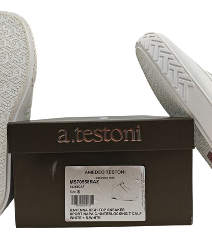 TESTONI Ravenna High Top Sneaker in pelle Nappa 8 UK / 9 US / 42 IT