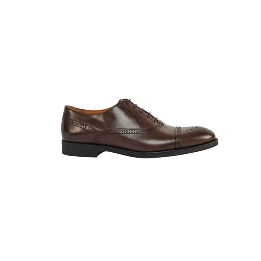TESTONI Bologna 1929 Oxford Brogue Shoes Burnished Calf 7 UK  8 US  41 IT