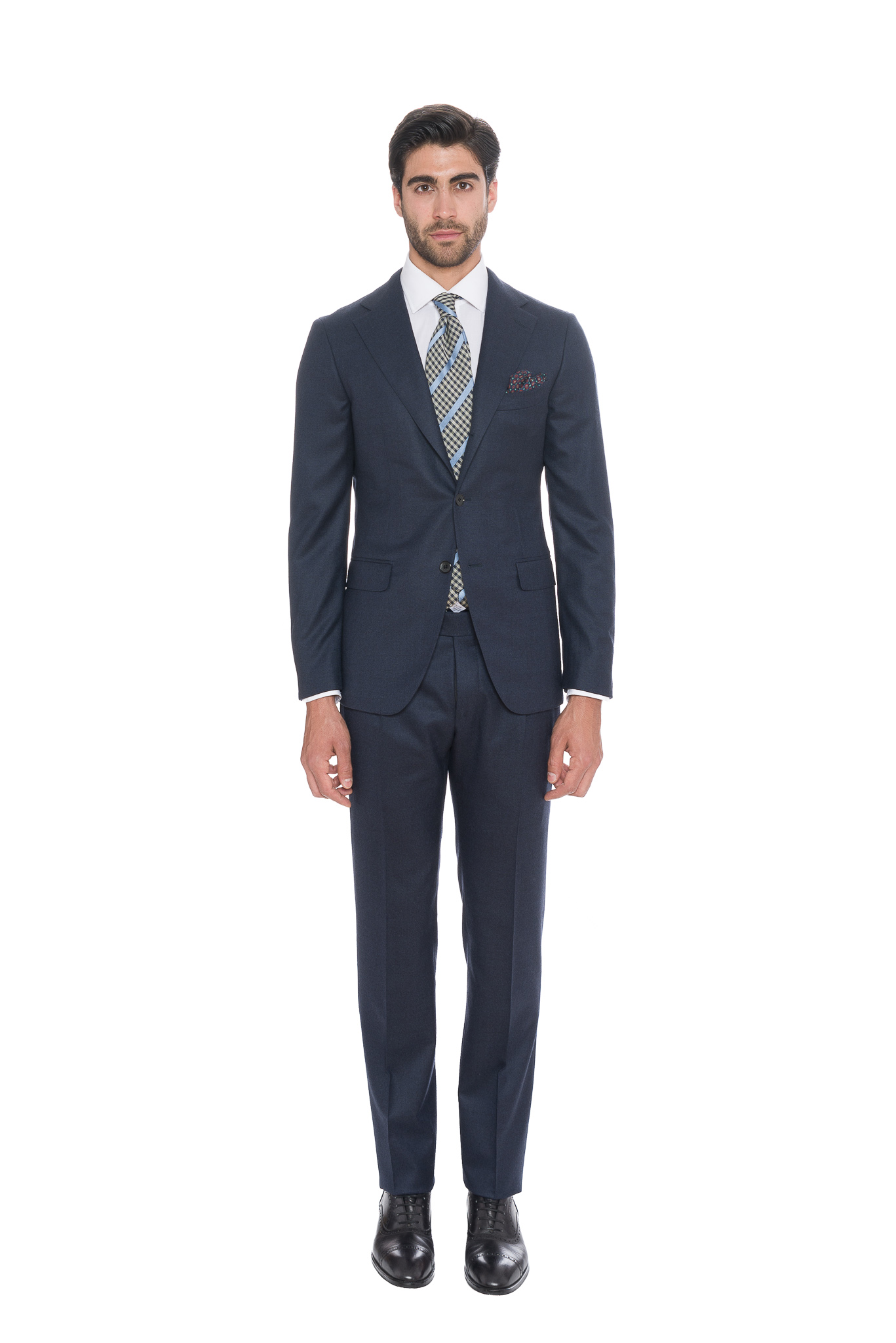 $3295 Belvest Wool Blue Suit Drop 8R Slim Fit Fall / Winter 2018 ...