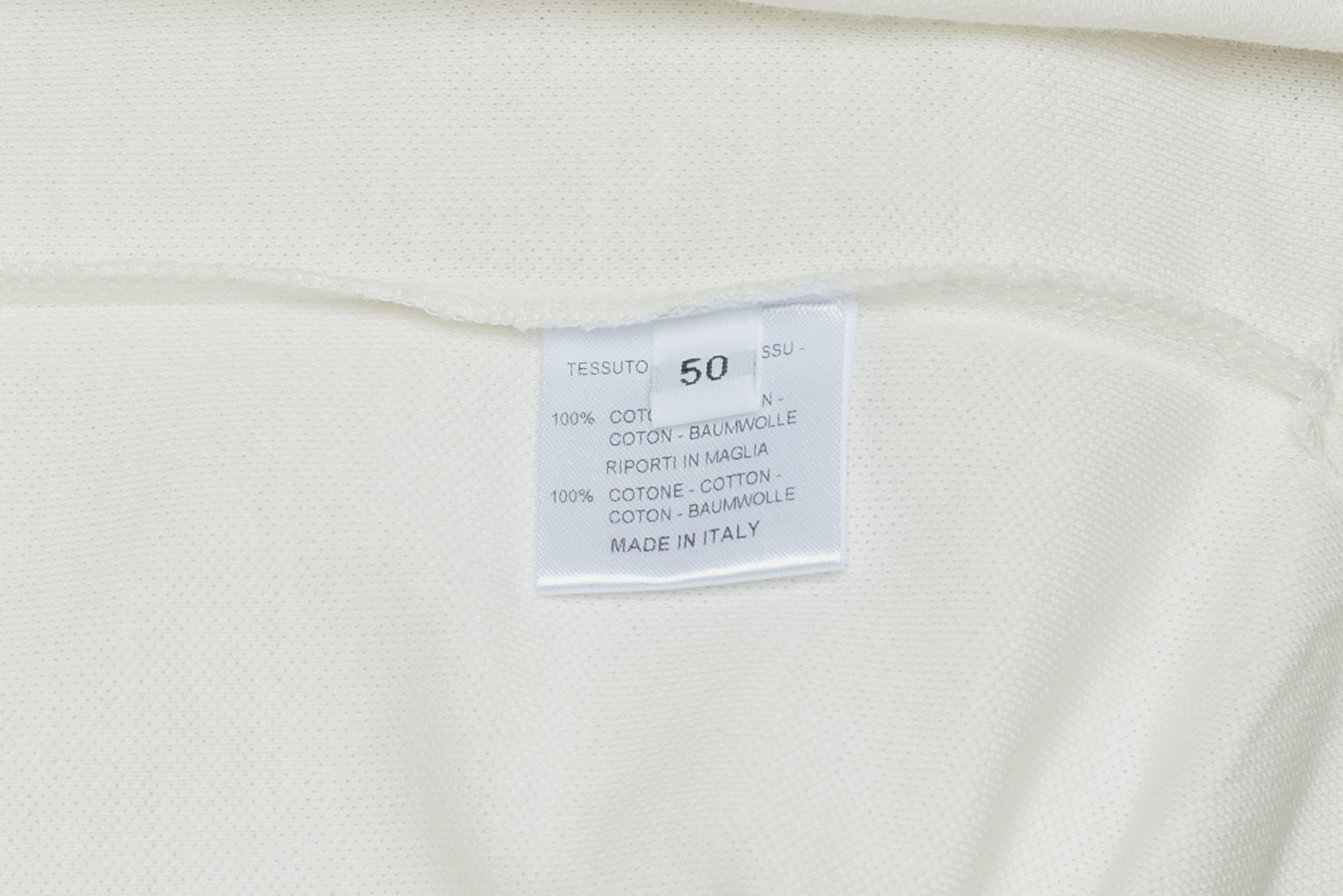 BELVEST POLO Long Sleeve Cotton Piquet Ivory / Blue Made in Italy ...