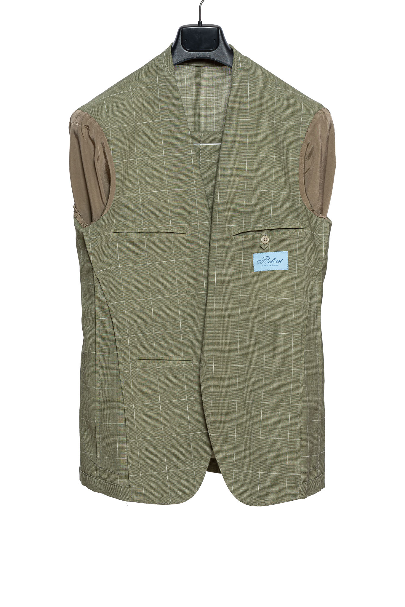 $2590 Belvest Green Checks Sport Suit Light Wool 40 US / 50 EU 7R Slim ...