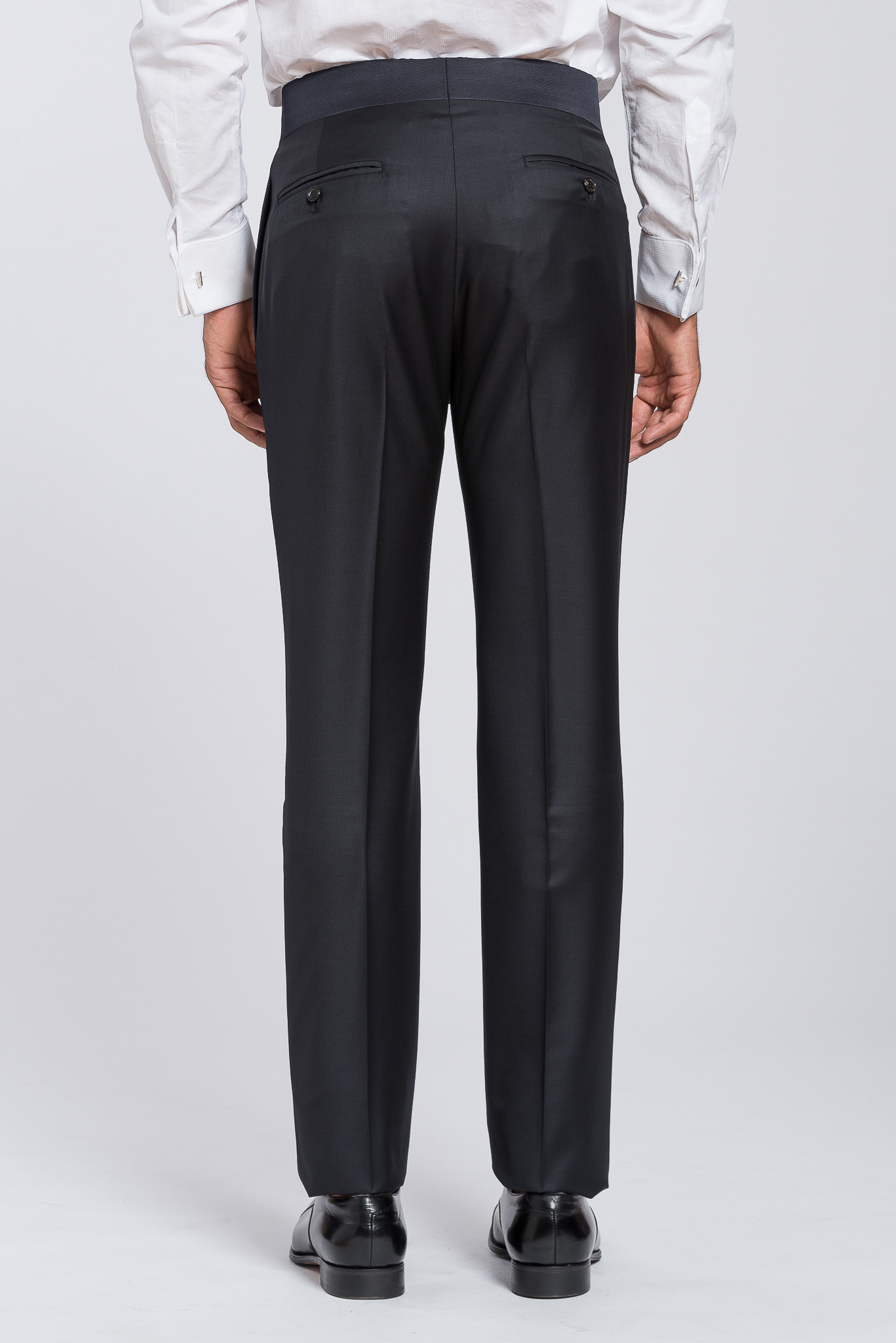 1350$ GIORGIO ARMANI Black Label Tuxedo Pants Cashmere Wool Blue ...