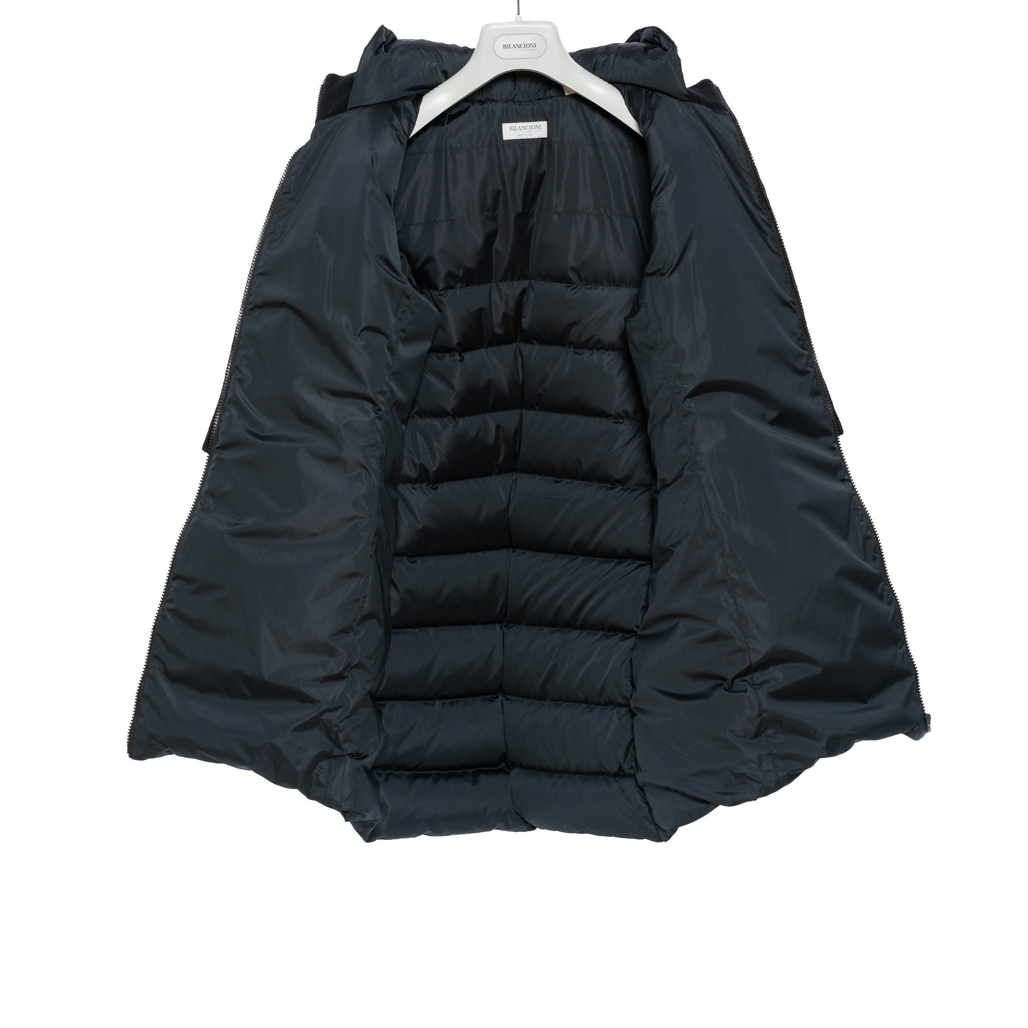2900$ UMBERTO BILANCIONI Cashmere Silk Puffer Goose Down Woman Coat 42 ...